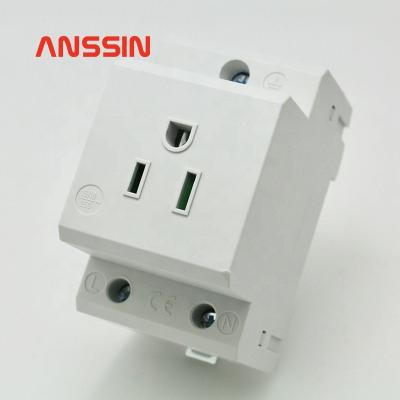 China NEW Industrial Design Din 15A 125V US Rail Type Female Socket for sale