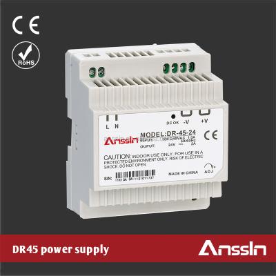 China Anssin DR brand 30w 45w 60w 75w 120w 240w din rail 3A 12V power supply for sale