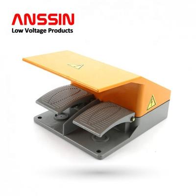 China Anssin FS-D18-B aluminum alloy double pedal switch (high quality) with CE approvals for sale