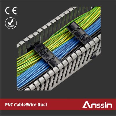 China Electrical Wires Installation PVC Cable Color Customized Plastic Wiring Duct for sale