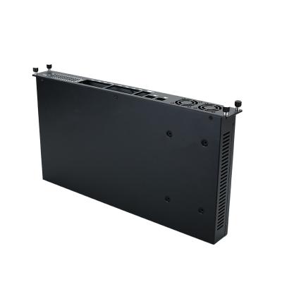 China Industrial Electrical Factory Customized Panel Aluminum Metal Profile 1u Chassis 19inch Rackmount Enclosure for sale