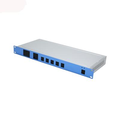 China 19 Inch 1u 2u Industrial Electric Aluminum Amplifier Monitor Rack Mount Case Chassis For PCB Panel for sale