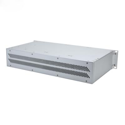 China Electronic Hardware Customized High Performance 2u Aluminum Electronic Amplifier Chassis for sale