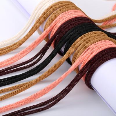 China eco-friendly knitted paper rope for paper bag handle knitted luxury shopping bag handle paper rope for sale