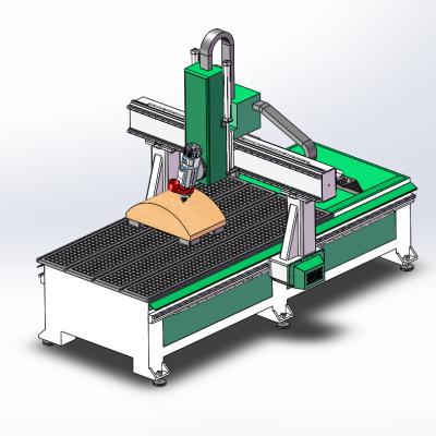 China Hotels ATC 4x8ft CNC Router Woodworking Router 5 Axis 3D 1325 Engraving Machine for sale