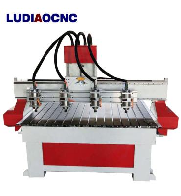 China Other Four Heads China Relief CNC Engraving Machine / CNC Burping With CE For Batch Business Production for sale