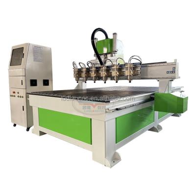 China Home Use 1313 Multi Heads Woodworking CNC Engraving Machine Mulit Shafts Relief Engraving CNC Router Carving Machine Price for sale