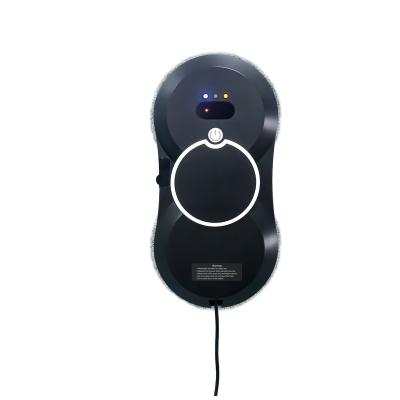 China Household Glass Cleaner Machine Robot Black Color Make Convenient Bright And Shiny Home Window Cleaning Robot Window for sale