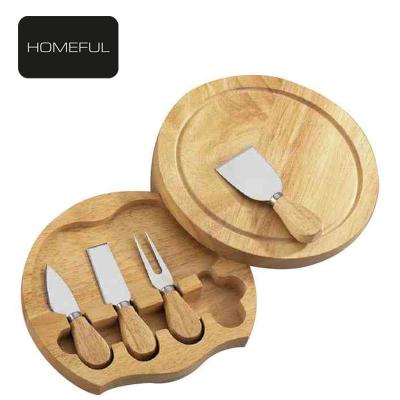 China Sustainable 4PC Stainless Steel Cheese Knife Board Cheese Tool for sale