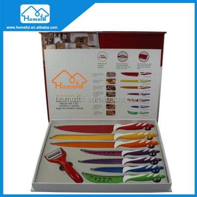 China High Quality Disposable High Nonstick Stainless Steel Kitchen Knife Set for sale