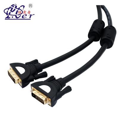 China Multimedia PCER 1.8m Link DVI-D 24+1 DVI Cable Double Gold Plated Male To Male Dvi Cable for sale