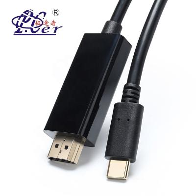 China Multimedia USB Type-C to HDMI Cable 3D 4K Male to Male Type-C HDMI Cable for Mobile Phone HDTV Monitor Projector for sale