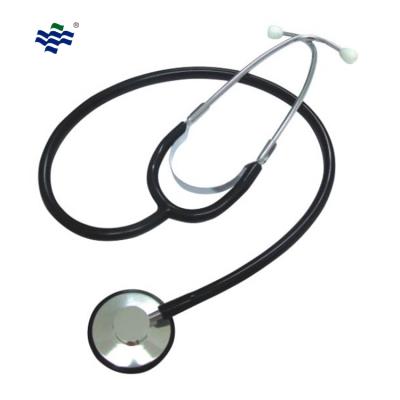 China Good Clinic Supplier Medical Nurse Single Head Stethoscope with Plastic Ring for sale