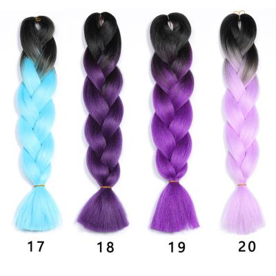 China Synthetic Braiding Hair Extension Braiding Heat Resistant Jumbo Hair LHSBZ20003YK for sale