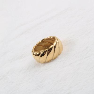 China 2022 Trendy Fashion Hiphop Stainless Steel 14K 24K 18K 20K Custom Gold Plated Cremation Ring for sale