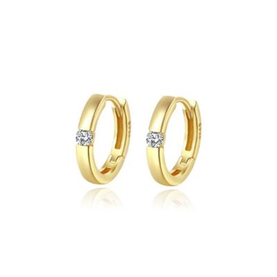 China Custom Fashion Jewelry Hanging Zircon Casual/Sporty 925 Sterling Silver Gold Plated Stud Earrings for sale