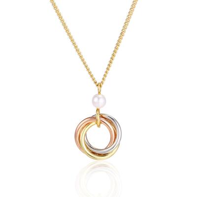 China Fashion OEM Customized Jewelry Sets Fashion Brass Gold Plated Silver Ladies Rose Shape Necklace Dangle Earrings for sale