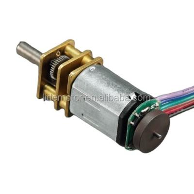 China 6V N20-2 drip-proof micro dc gear motor with 3ppr encoder for robot for sale