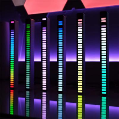 China ABS Spectrum RGB LED 32 Bit Music Level Audio Sound Sensitive Sound Control Lamp Rhythm Collection Sound Light For Game Decor for sale