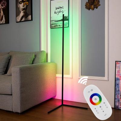 China Modern Nordic Style Sunset RGB Outdoor Led Floor Lamp Corner Lighting For Living Room Decoration Floor Light With Remote Control for sale