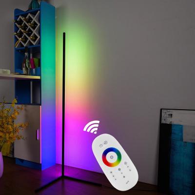 China Dropshipping Modern Minimalist Colorful LED Light Stand For Home RGB Corner Floor Lamp Corner Lights Floor Light for sale