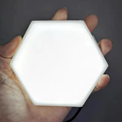 China Hexagonal Led Wall Light Quantum Hexagonal Modular Hexagonal Lamp Quantum ABS DIY Touch Sensor Honeycomb Hexagonal Led Light for sale