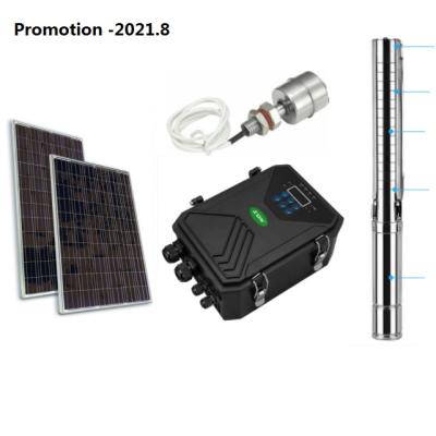 China Agriculture Irrigation 72 750w 6.5m3/h 68m DC Solar Pump Submersible Solar Water Pump Promotion 4DSC6.5-68-72-750 for sale