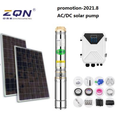 China Agriculture Irrigation Solar High Flow Water Pump Low Head Solar Submersible Pump 1500 Watt 4DPC13-60-220/220-1500-AD for sale