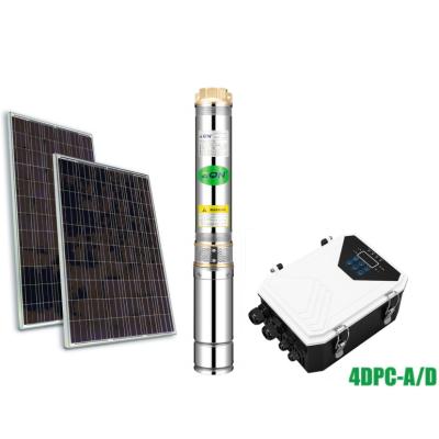 China Agriculture Irrigation Promotion 10% Discount Mixed Power AC/DC PUMP Solar Submersible Pump 1500 Watt 4DPC13-60-220/220-1500-AD for sale