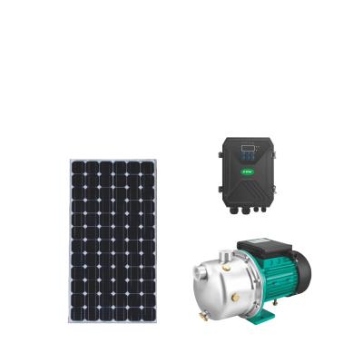 China Agriculture Irrigation DC Solar Pump Solar Outdoor Pump 1 HP 72V 750W DJET3-51-72-750 for sale