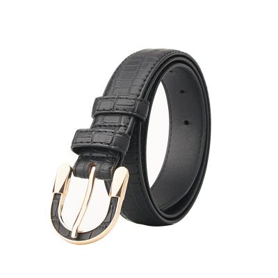 China Fashion.Casual New European American style belt for women personalized leather fitting alloy buckle wide waistband coat matching belt for sale