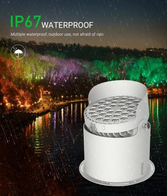 China Bridges DMX512 RGBW Landscape Tree Led Lighting Outdoor Garden Round Spotlight 36W 24W 18W 12W for sale