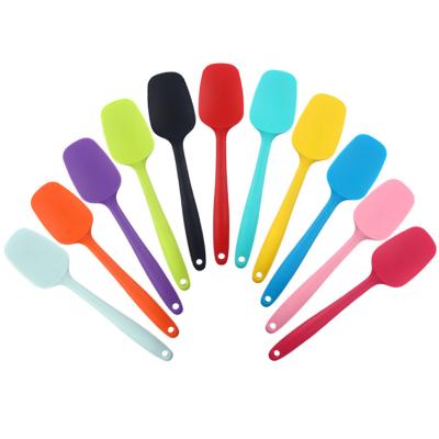 China Sustainable Kitchen Cooking Bakeware Tools Heat Resistant Silicone Rubber Spatula Large Non-Stick Spatula Scraper for sale