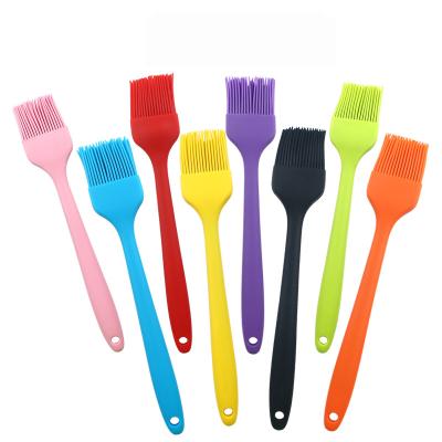 China Sustainable BBQ Brush Food Grade Silicone Heat Resistant Pastry Basting Oil Brush For Kitchen Tools for sale