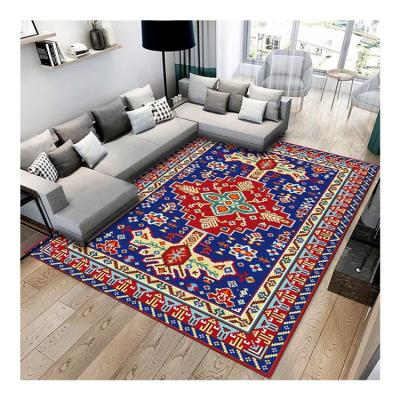 China Well Known Brand Custom Design Reasonable Price Crystal Velvet Material Rectangle Shape Printing Carpet For Living Room for sale