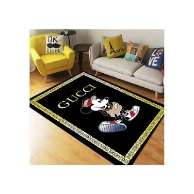 China Well Known Brand Custom Design 3d Printing Well Known Brand Custom Design High Quality Bay Window Bedroom Rug for sale