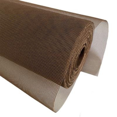 China Modern Brown Polyester Window Screen Waterproof Insect Screen 18*16 for sale