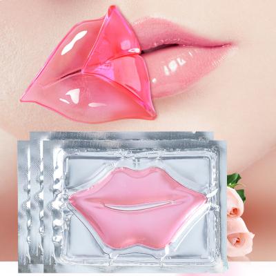 China Natural Organic Moisturizer Lip Care Wholesale Crystal Collagen Lip Cream Mask Vitamin C Lip Sheet Hydration Mask for sale