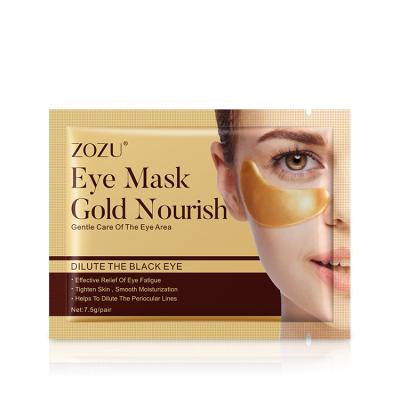 China Anti-Wrinkle Collagen Golg Eye Mask Circle Moisturizer Black Mung Bean Mud Eye Mask Sheet Private Label Moisturizing Crystal 3 Pairs 10000 for sale