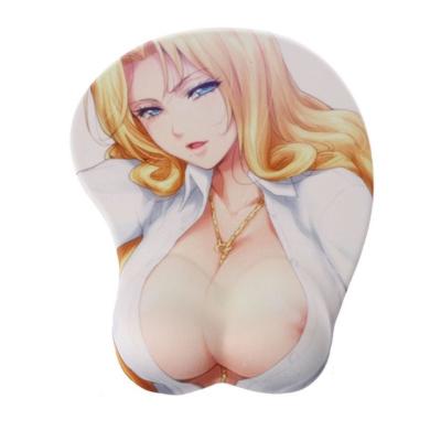 China HX Design Comfortable 340g Gaming Custom Mousepad Ergonomic Silicone Mouse Pad With Wrist Rest for sale