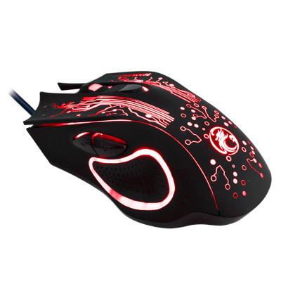 China Best Selling Ergomomic HX 2021 Cheapest Big Colorful Factory Price With LED Backlight Wired Optical Computer Gaming Mouse for sale