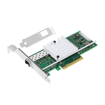 China 10Gbps PCI EXPRESS Dual-Port SFP Server Cartão de Fibra de Rede Intel 82599ES Chipset X520 à venda