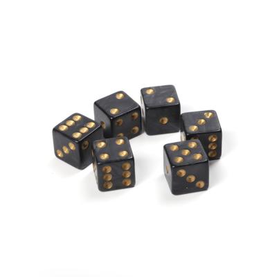 China Large Custom Engraved Dice Set Eco-Friendly dnd dice set glowing glass gemstone diagnostic black setfunny glow in the dark for sale