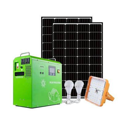 China 500 Watt Home Solar System 1kw 2kw 3kw , Portable Off Grid Solar System 2kw Solar System Low Price for sale