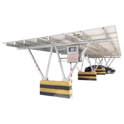 China Aluminum Steel Solar Steel Structures Carport System Q235 Alloy.Stainless Solar Carport Rack for sale