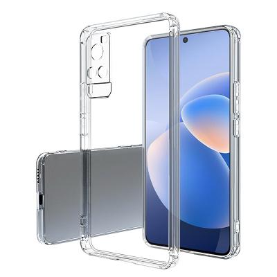 China Anti-drop for vivo X60 x60pro TPU Rubik's Cube Transparent TPU Plating Material Right Edge Transparent Mobile Phone Case for sale