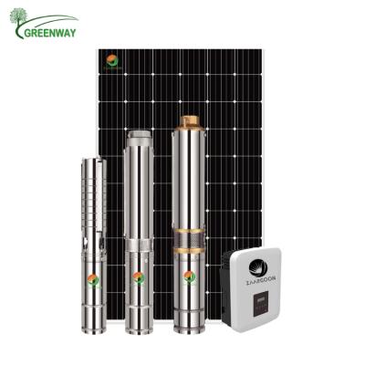 China Drinking Water Treatment 4 Inch 1300W 110V Deep Well Submersible Solar Water Pump For Complete Solar Irrigation System for sale