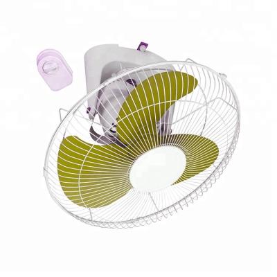 China Cheap Price 16 Inch Wall Fan Gold Color Wall Orbit Fan 18 Inch Wall Fan 3 Blades With Remote Control for sale