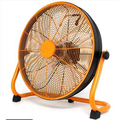 China Hotel 10 12 Speed ​​Electric Metal 16 Inch Rechargeable Outdoor Floor Fan for sale