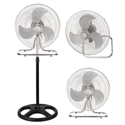 China 10 18 Inch Low Noise 3 in 1 Best Selling Industrial Cheap Electric Floor Stand Fan 110v Powerful for sale